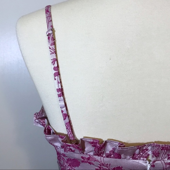 Revolve Likely Jacquard Floral Ruffle Romper - Picture 7 of 14